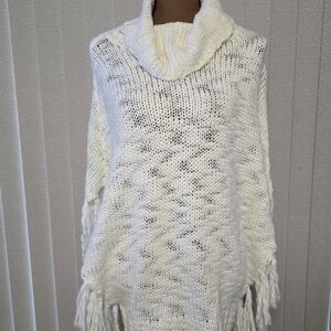 Chico's Cozy Cream Cowl Neck Sweater